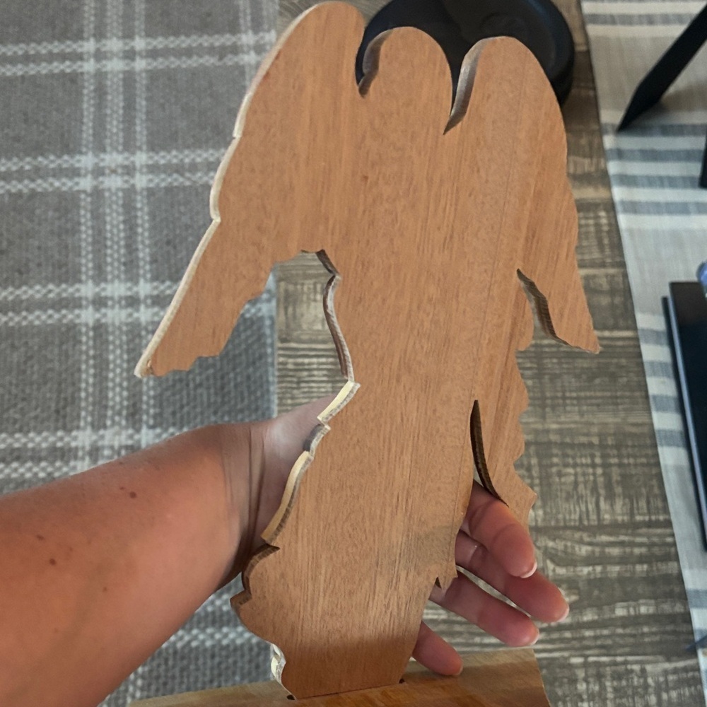 Wooden Angel Wall Art - Picture 2 of 2